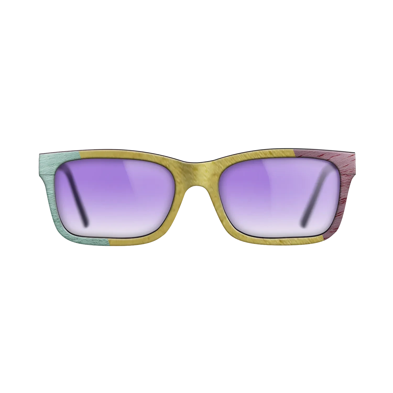 Poplar Dyed: Grey,Poplar Dyed: Yellow,Poplar Dyed: Red,Poplar Dyed: Purple: Angle Cut - The Sage - Rectangle - SIRIS wood optic