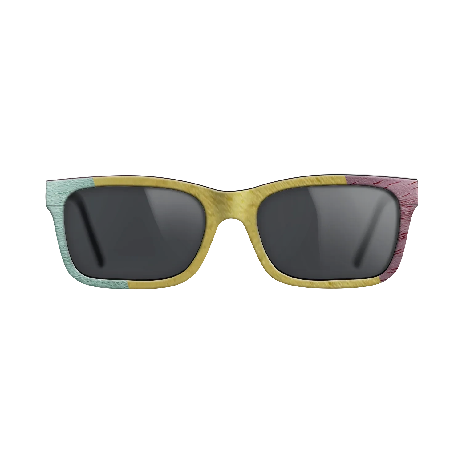 Poplar Dyed: Grey,Poplar Dyed: Yellow,Poplar Dyed: Red,Poplar Dyed: Purple: Angle Cut - The Sage - Rectangle - SIRIS wood optic