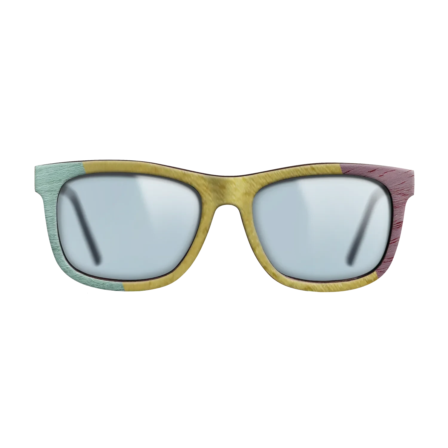 Poplar Dyed: Grey,Poplar Dyed: Yellow,Poplar Dyed: Red,Poplar Dyed: Purple: Angle Cut - The Hero - Square - SIRIS wood optic