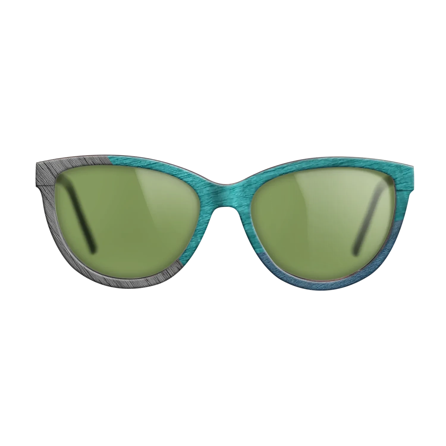 Poplar Dyed: Blue Denim,Poplar Dyed: Turquoise,Poplar Dyed: Grey,Poplar Dyed: Red: Angle Cut - The Maiden - Cat - SIRIS wood optic