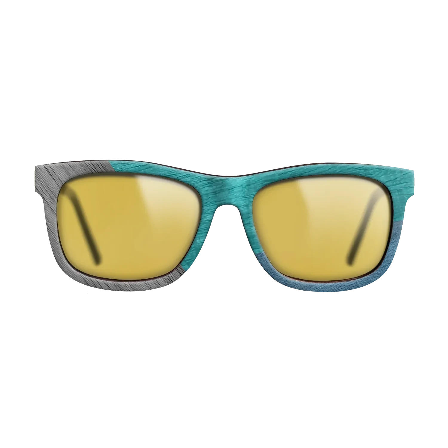 Poplar Dyed: Blue Denim,Poplar Dyed: Turquoise,Poplar Dyed: Grey,Poplar Dyed: Red: Angle Cut - The Hero - Square - SIRIS wood optic