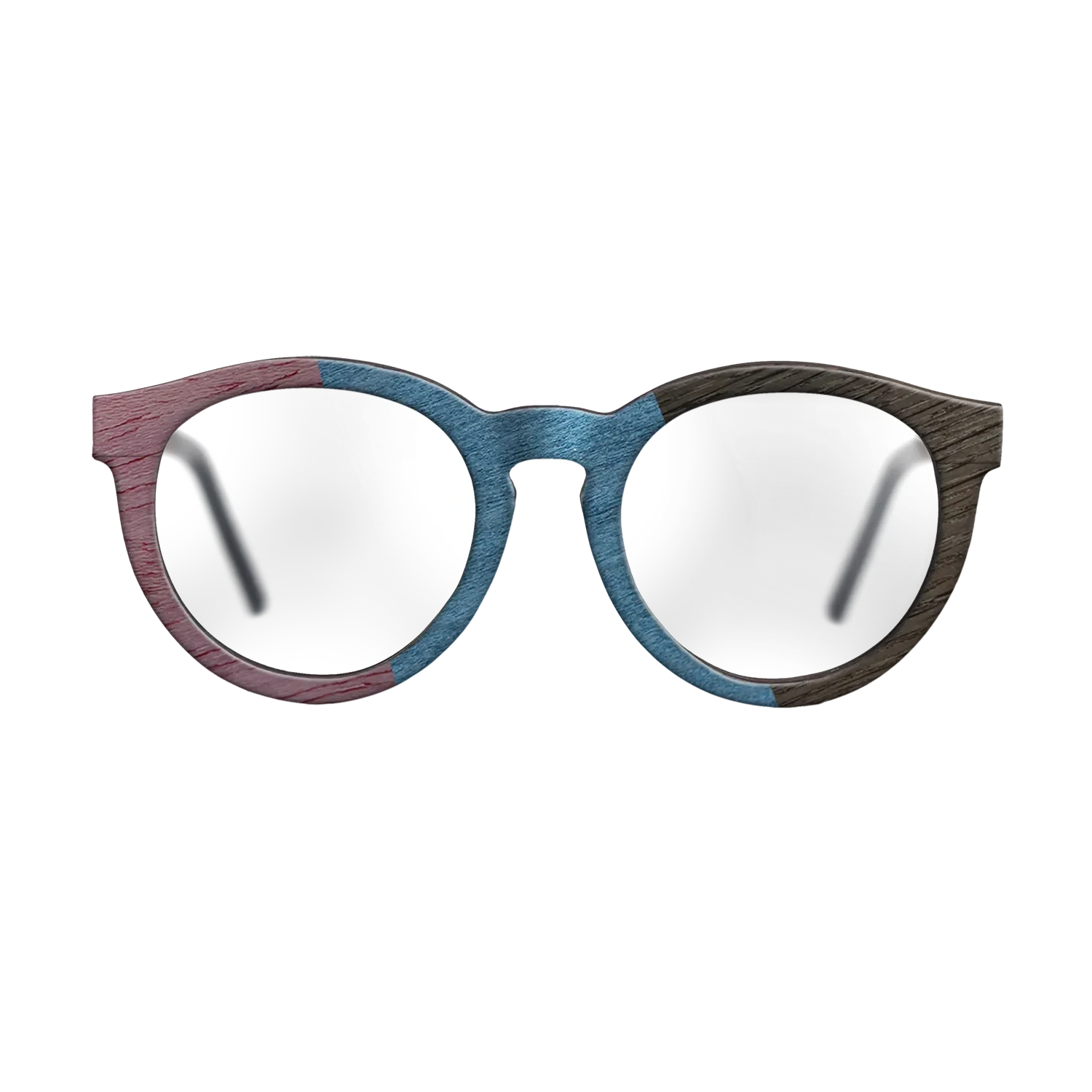 Poplar Dyed: Yellow,Poplar Dyed: Blue Denim,Poplar Dyed: Purple,Fumed Oak: Angle Cut - The Rebel - Round - SIRIS wood optic