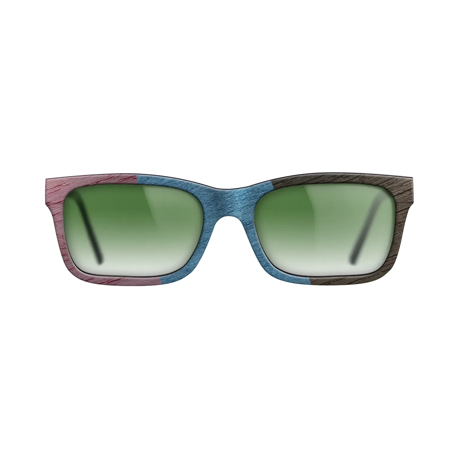 Poplar Dyed: Yellow,Poplar Dyed: Blue Denim,Poplar Dyed: Purple,Fumed Oak: Angle Cut - The Sage - Rectangle - SIRIS wood optic