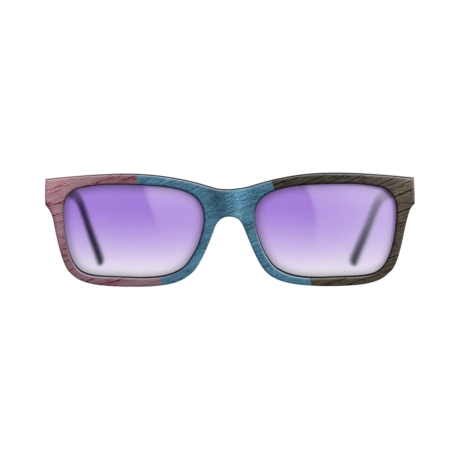 Poplar Dyed: Yellow,Poplar Dyed: Blue Denim,Poplar Dyed: Purple,Fumed Oak: Angle Cut - The Sage - Rectangle - SIRIS wood optic