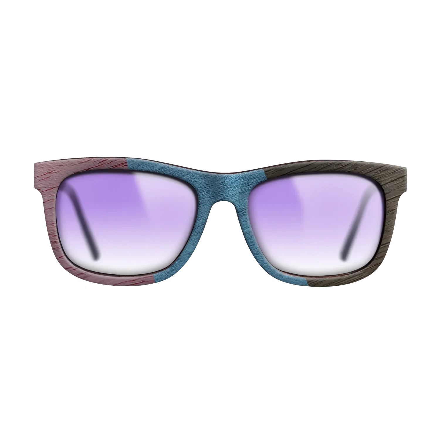 Poplar Dyed: Yellow,Poplar Dyed: Blue Denim,Poplar Dyed: Purple,Fumed Oak: Angle Cut - The Hero - Square - SIRIS wood optic