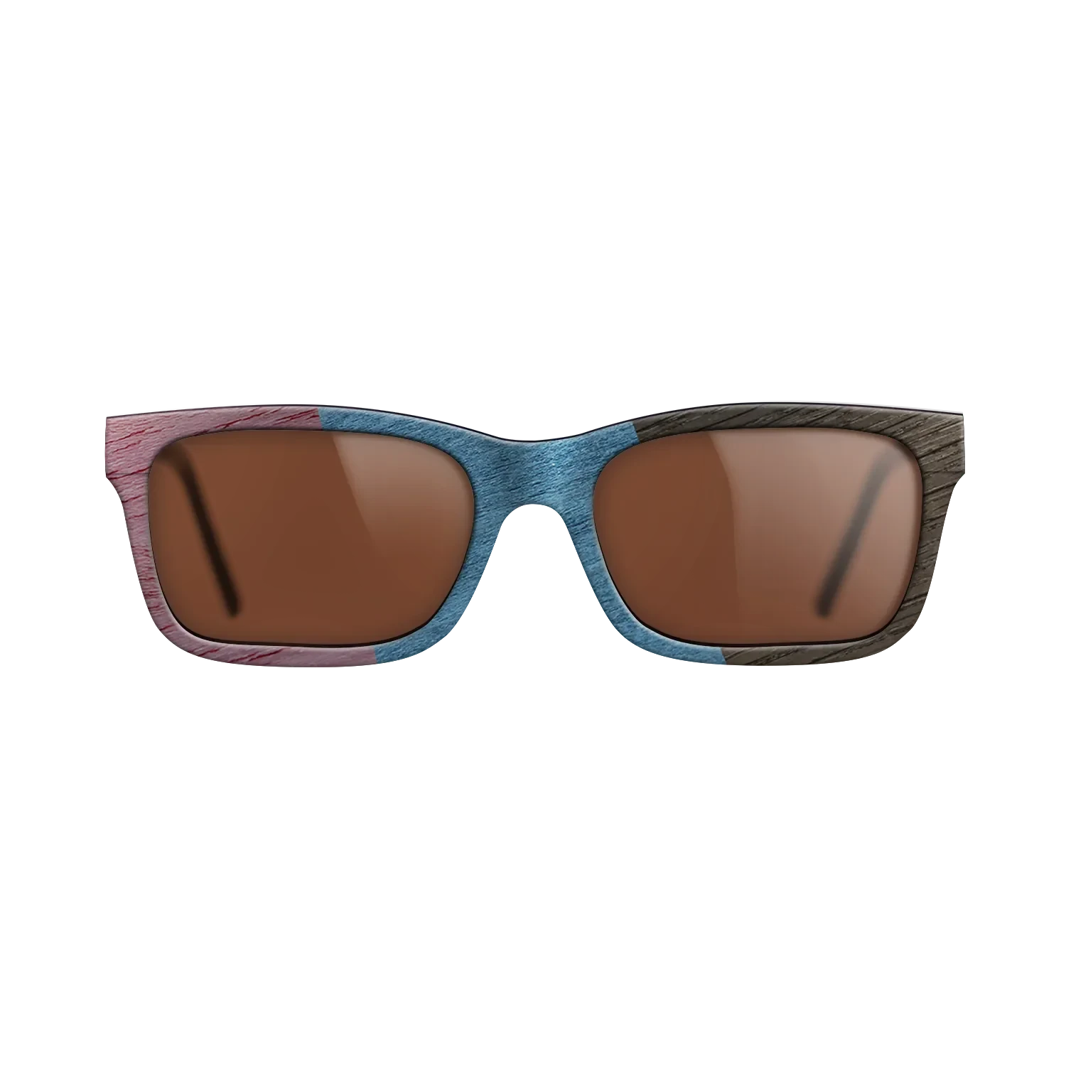 Poplar Dyed: Yellow,Poplar Dyed: Blue Denim,Poplar Dyed: Purple,Fumed Oak: Angle Cut - The Sage - Rectangle - SIRIS wood optic