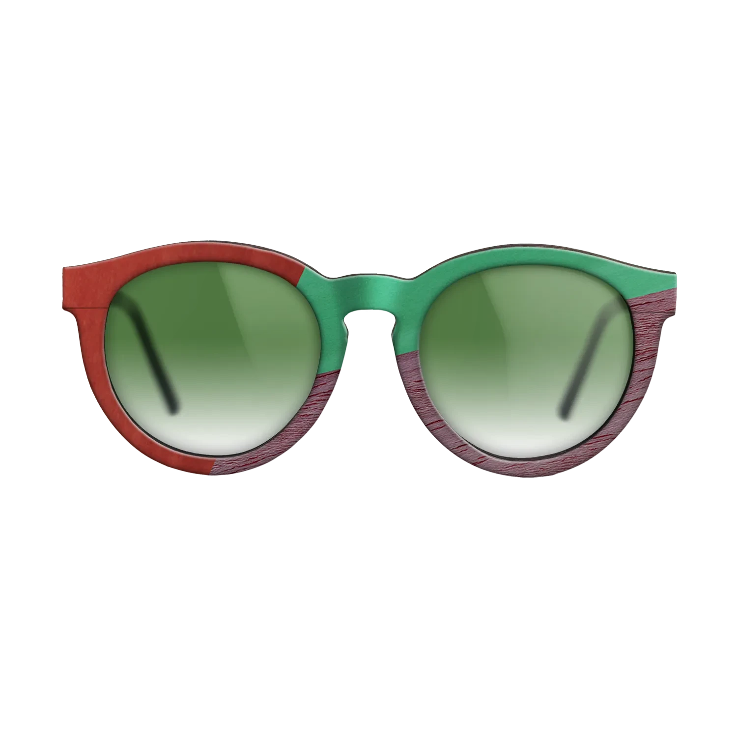 Poplar Dyed: Baby Blue,Poplar Dyed: Red,Poplar Dyed: Green,Poplar Dyed: Purple,Poplar Dyed: Yellow: Angle Cut - The Rebel - Round - SIRIS wood optic