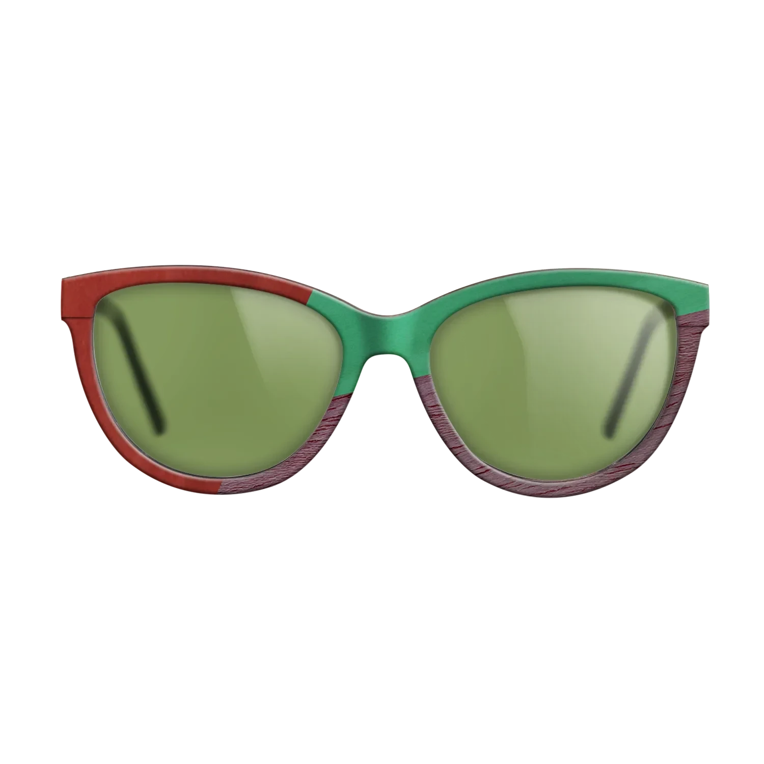 Poplar Dyed: Baby Blue,Poplar Dyed: Red,Poplar Dyed: Green,Poplar Dyed: Purple,Poplar Dyed: Yellow: Angle Cut - The Maiden - Cat - SIRIS wood optic