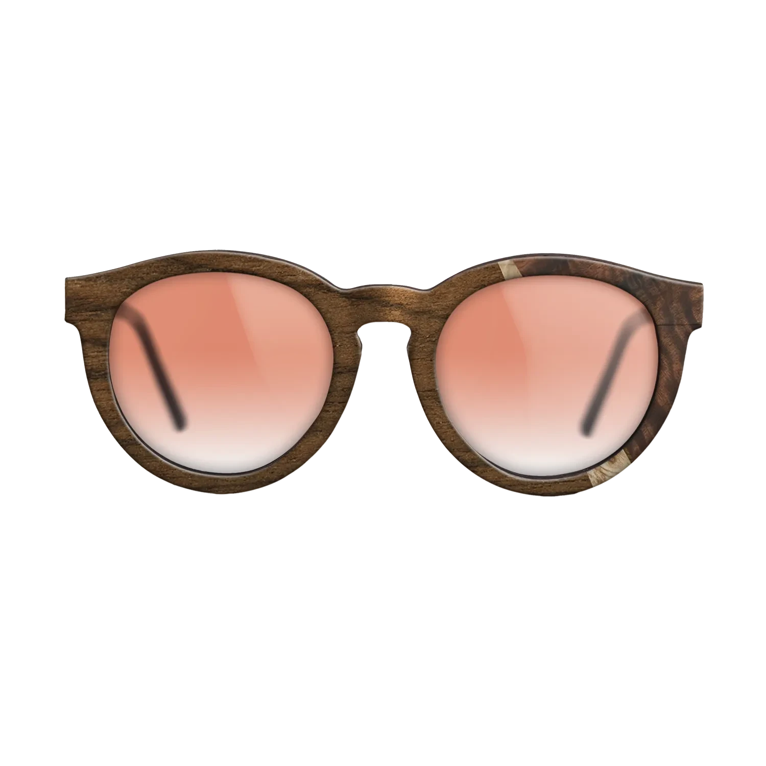 Ziricote Dark Quartered,Olive Burl,Fumed Eucalyptus: Wedge - The Rebel - Round - SIRIS wood optic