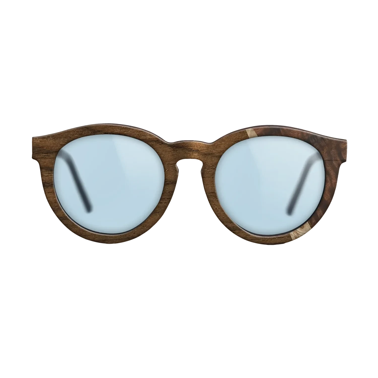 Ziricote Dark Quartered,Olive Burl,Fumed Eucalyptus: Wedge - The Rebel - Round - SIRIS wood optic