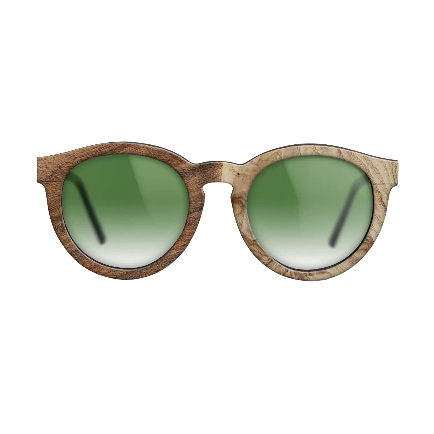 Ziricote Light Quartered,Santos Rosewood Light,Olive Burl: Patch - The Rebel - Round - SIRIS wood optic