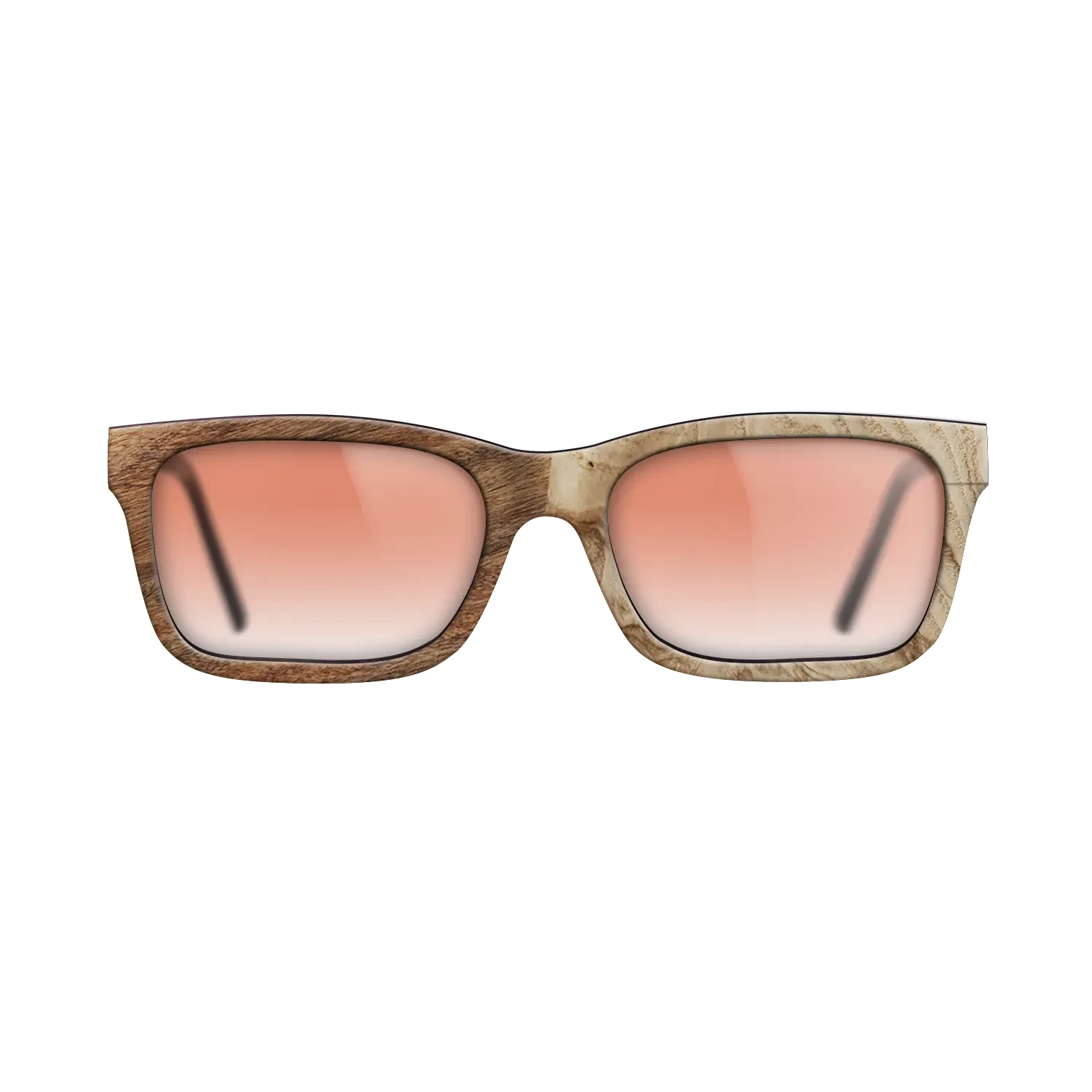 Ziricote Light Quartered,Santos Rosewood Light,Olive Burl: Patch - The Sage - Rectangle - SIRIS wood optic