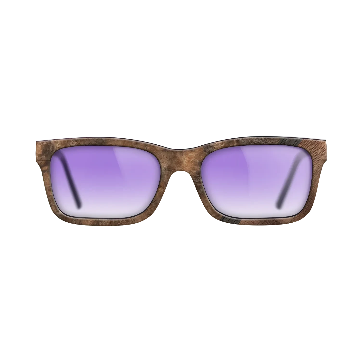 Walnut Burl,Fumed Oak,Walnut Claro Dark: Angle Cut - The Sage - Rectangle - SIRIS wood optic