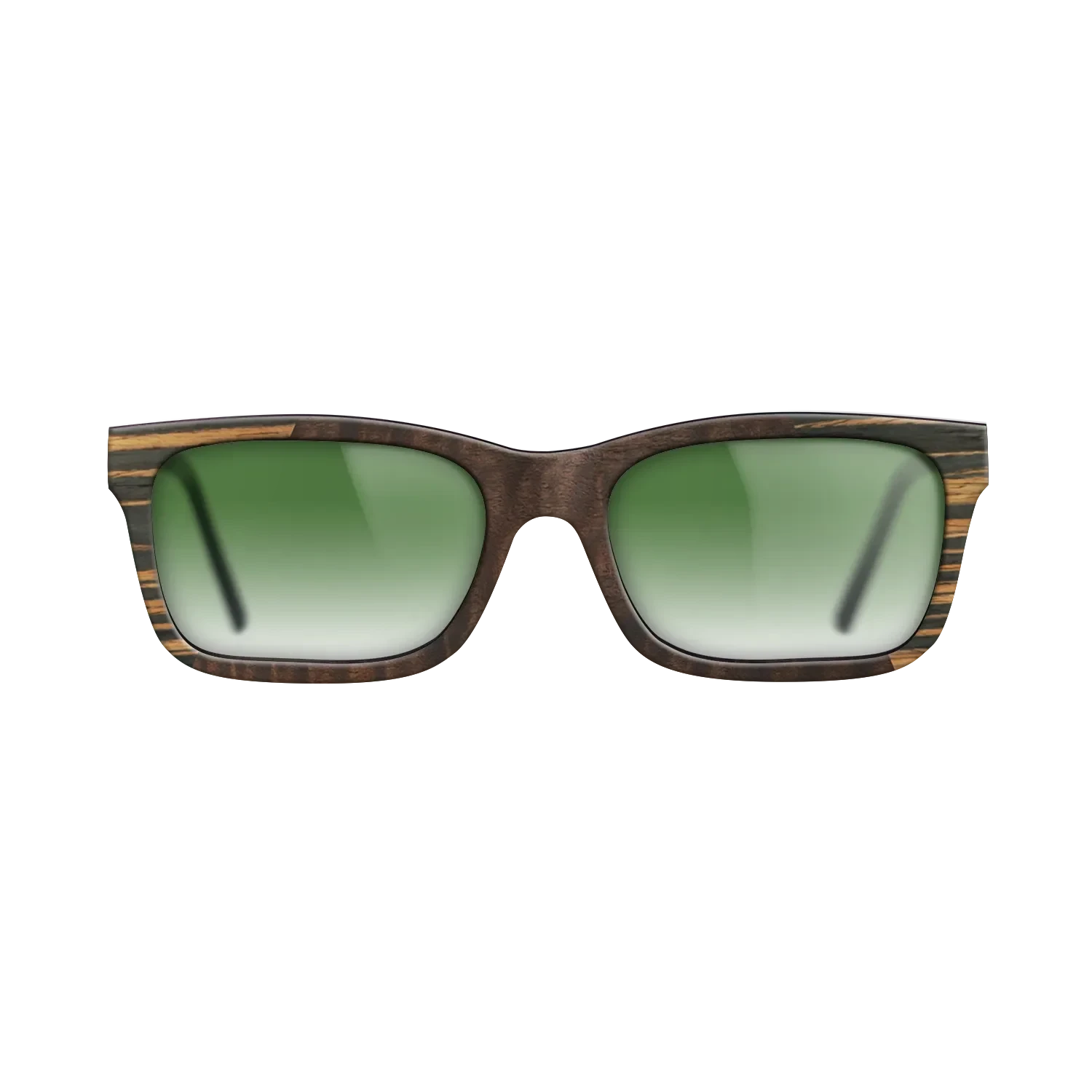 Walnut Burl,Italian Ebony,Fumed Oak,Fumed Eucalyptus: Angle Cut - The Sage - Rectangle - SIRIS wood optic