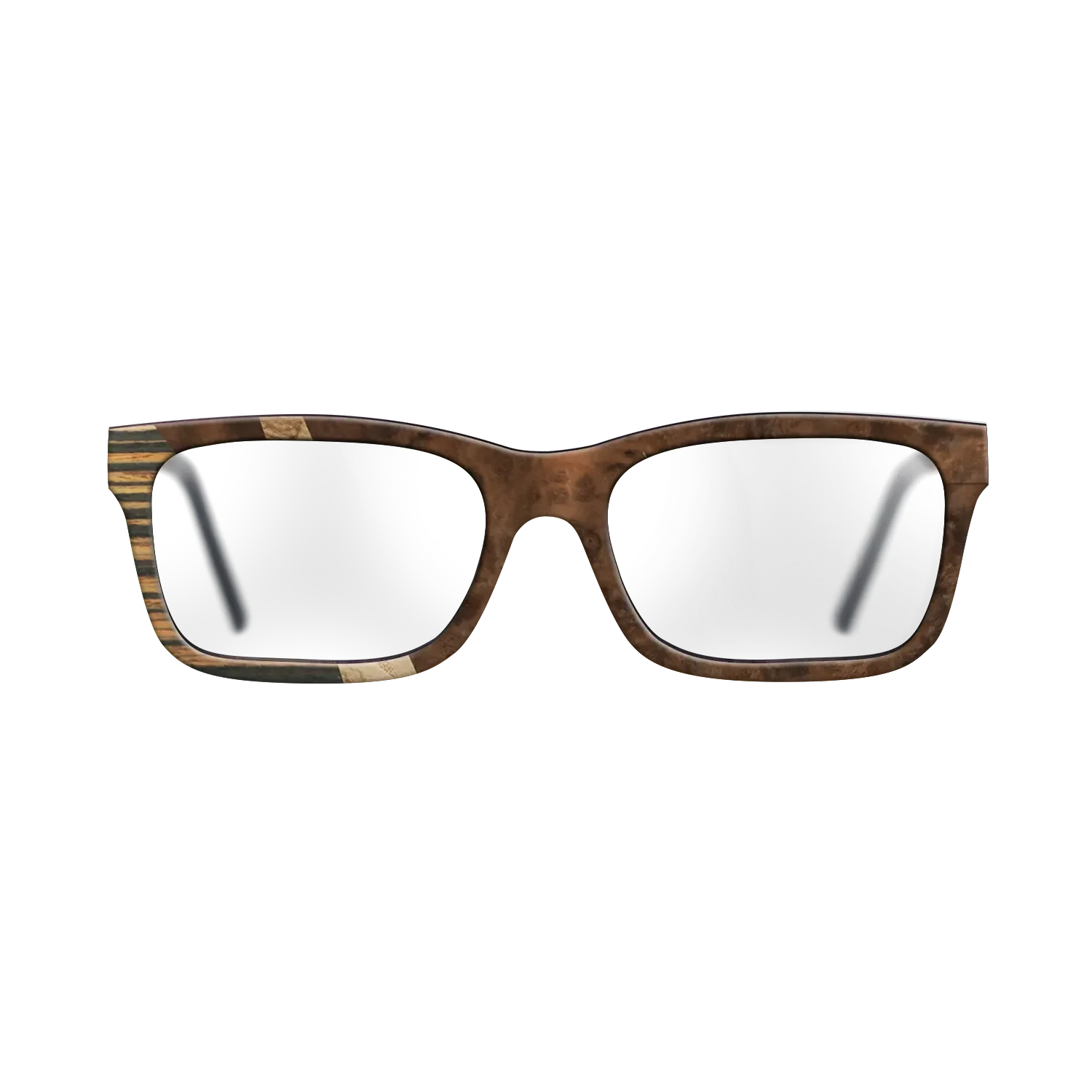 Walnut Burl,Italian Ebony,Olive Burl: Wedge - The Sage - Rectangle - SIRIS wood optic