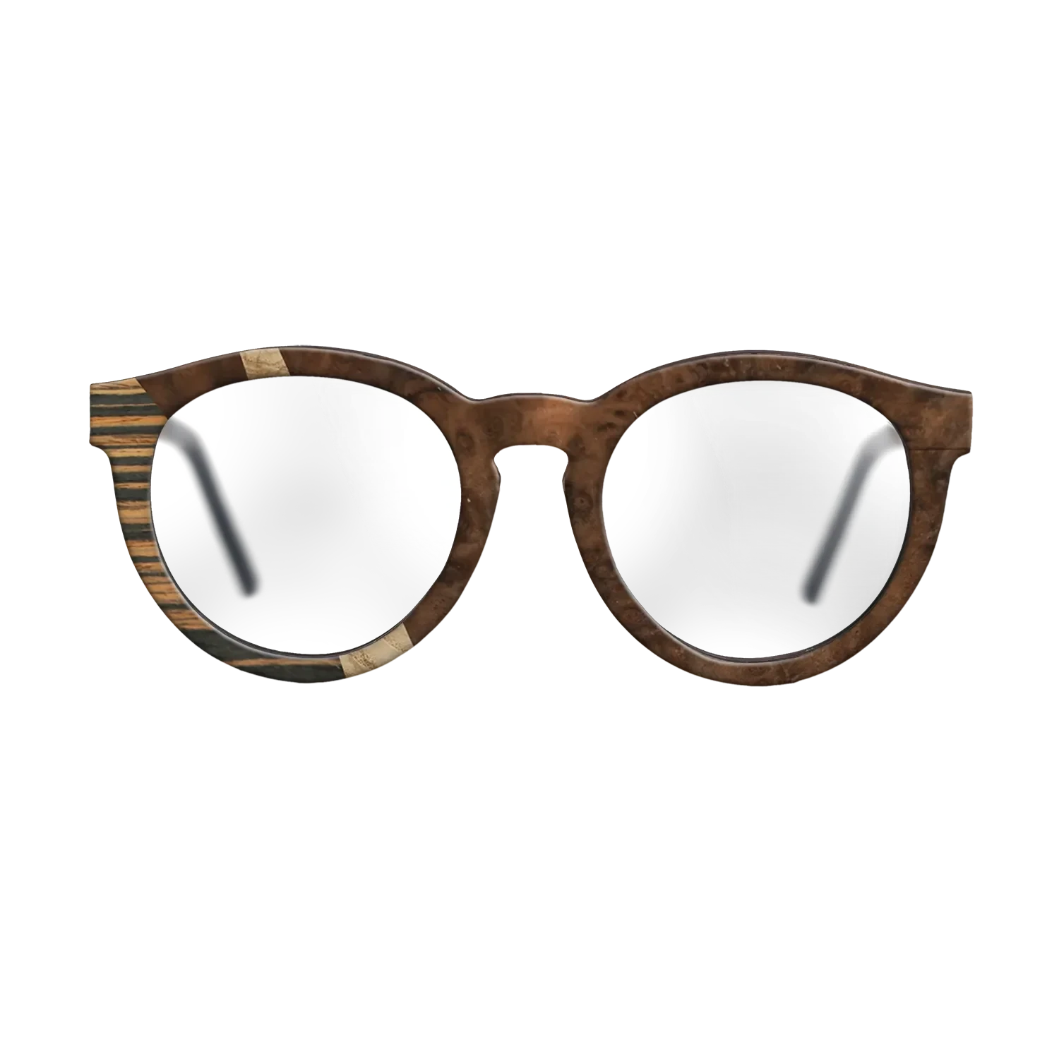 Walnut Burl,Italian Ebony,Olive Burl: Wedge - The Rebel - Round - SIRIS wood optic