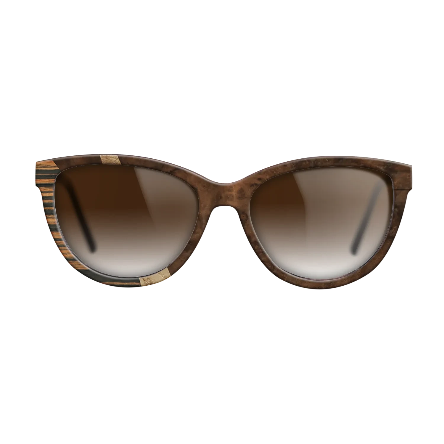 Walnut Burl,Italian Ebony,Olive Burl: Wedge - The Maiden - Cat - SIRIS wood optic