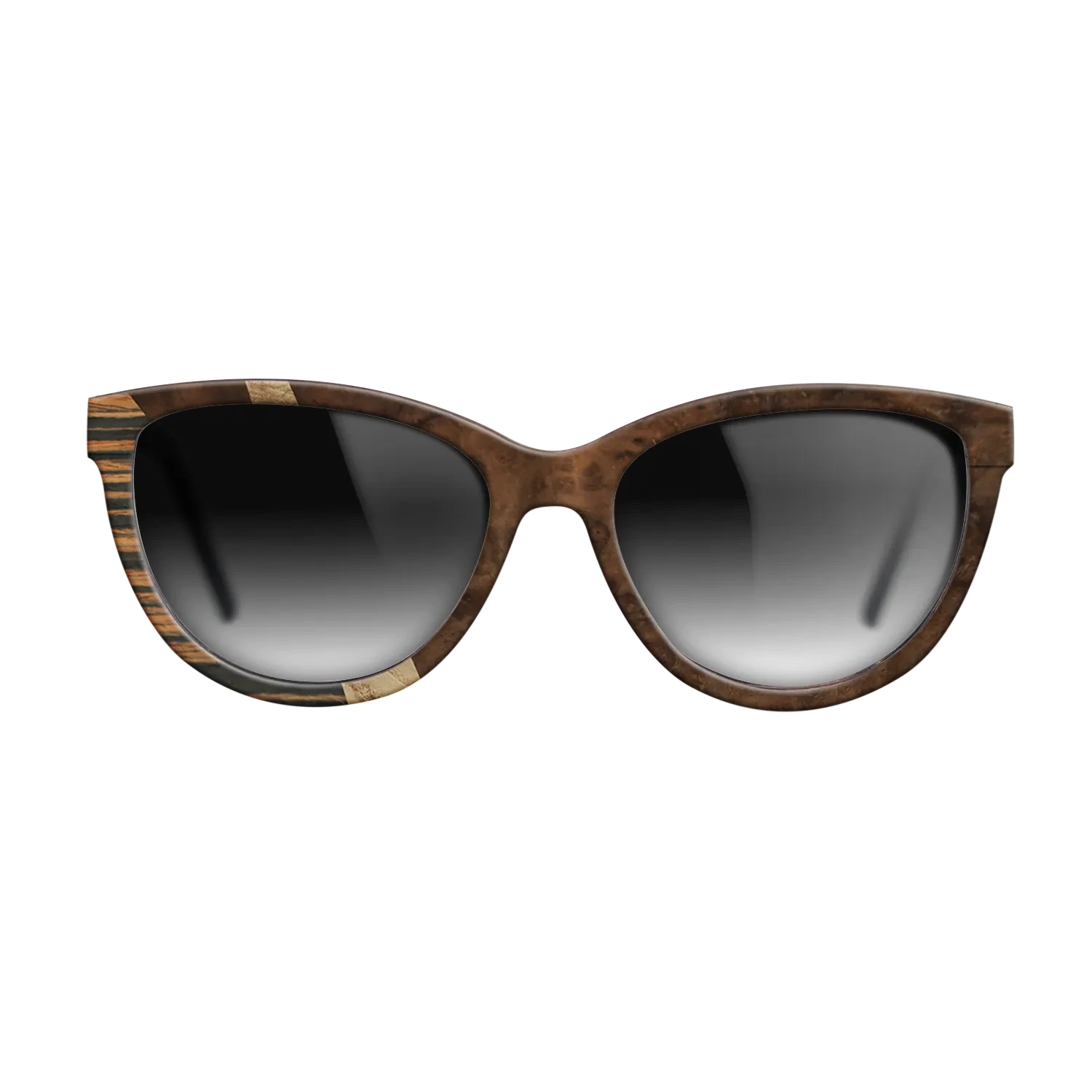 Walnut Burl,Italian Ebony,Olive Burl: Wedge - The Maiden - Cat - SIRIS wood optic