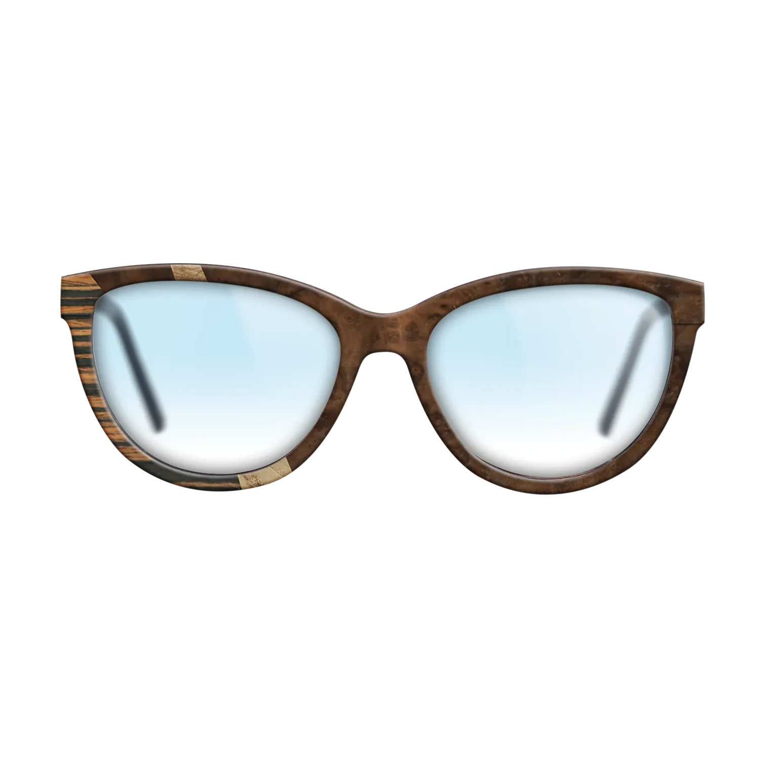 Walnut Burl,Italian Ebony,Olive Burl: Wedge - The Maiden - Cat - SIRIS wood optic