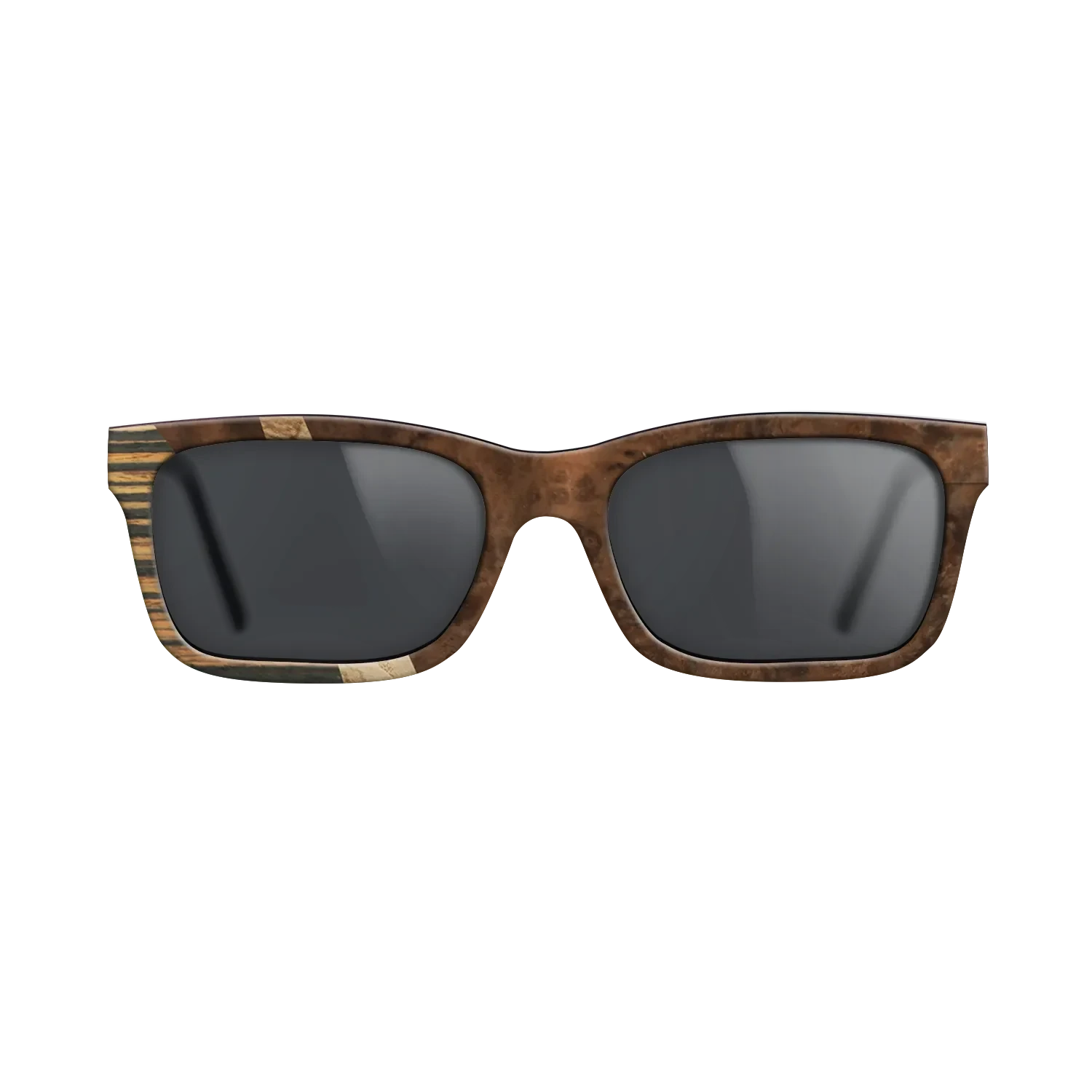 Walnut Burl,Italian Ebony,Olive Burl: Wedge - The Sage - Rectangle - SIRIS wood optic