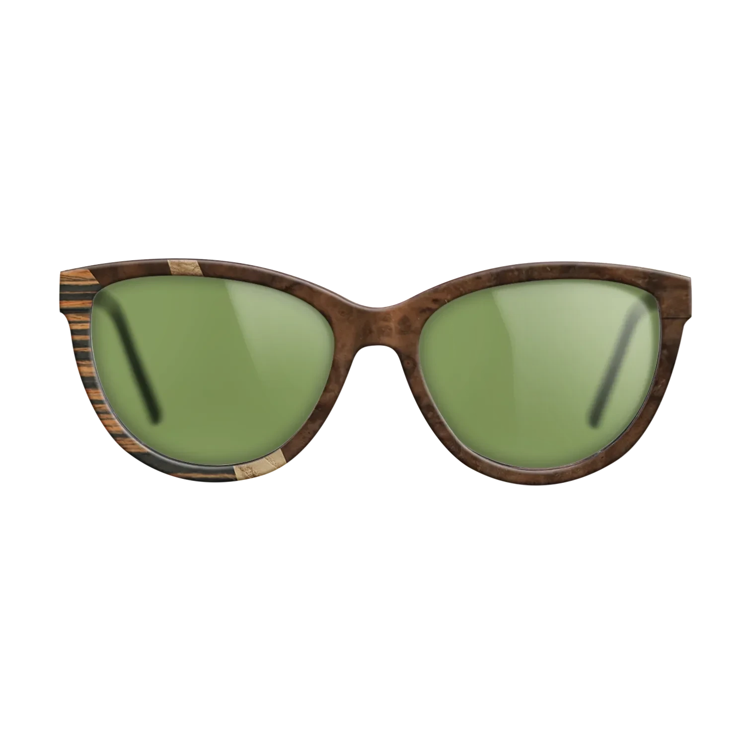 Walnut Burl,Italian Ebony,Olive Burl: Wedge - The Maiden - Cat - SIRIS wood optic