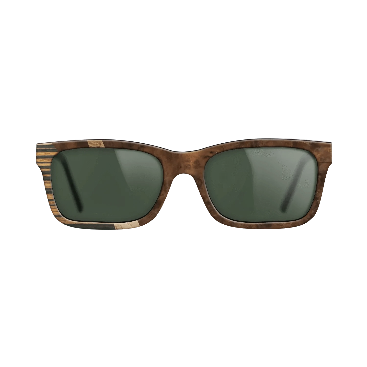 Walnut Burl,Italian Ebony,Olive Burl: Wedge - The Sage - Rectangle - SIRIS wood optic