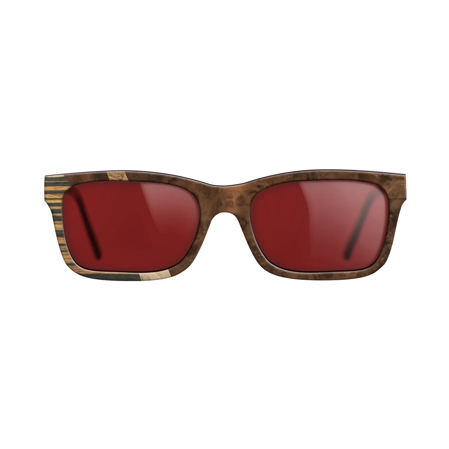 Walnut Burl,Italian Ebony,Olive Burl: Wedge - The Sage - Rectangle - SIRIS wood optic