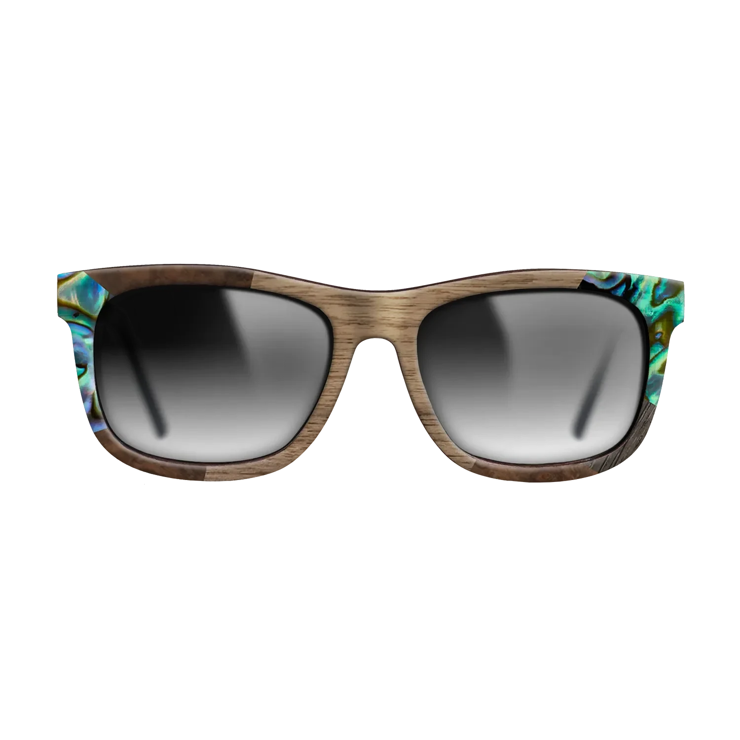 Ziricote Dark Quartered,Abalone Shell,Walnut: Straight Grain,Fumed Oak: Mosaic - The Hero - Square - SIRIS wood optic