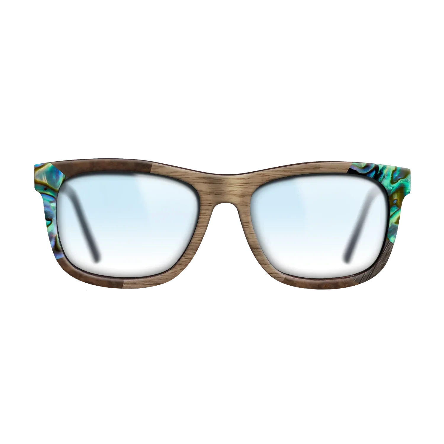 Ziricote Dark Quartered,Abalone Shell,Walnut: Straight Grain,Fumed Oak: Mosaic - The Hero - Square - SIRIS wood optic