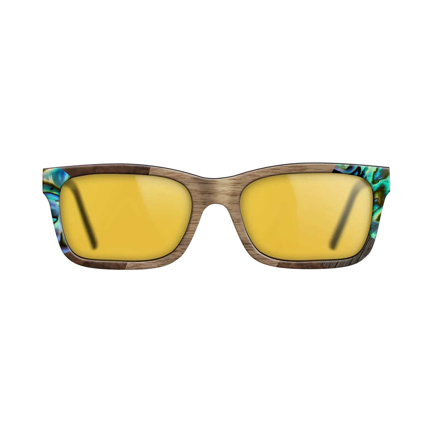 Ziricote Dark Quartered,Abalone Shell,Walnut: Straight Grain,Fumed Oak: Mosaic - The Sage - Rectangle - SIRIS wood optic