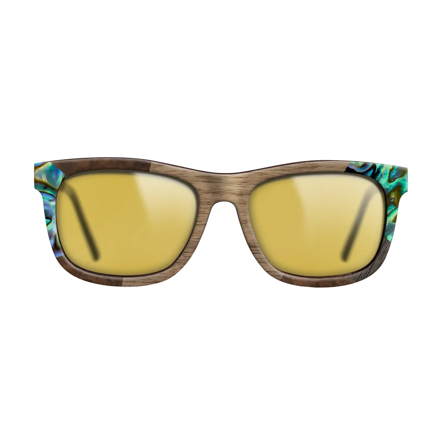 Ziricote Dark Quartered,Abalone Shell,Walnut: Straight Grain,Fumed Oak: Mosaic - The Hero - Square - SIRIS wood optic