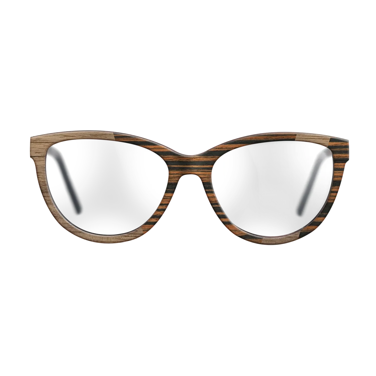 Walnut: Straight Grain,Italian Ebony: Angle Cut - The Maiden - Cat - SIRIS wood optic