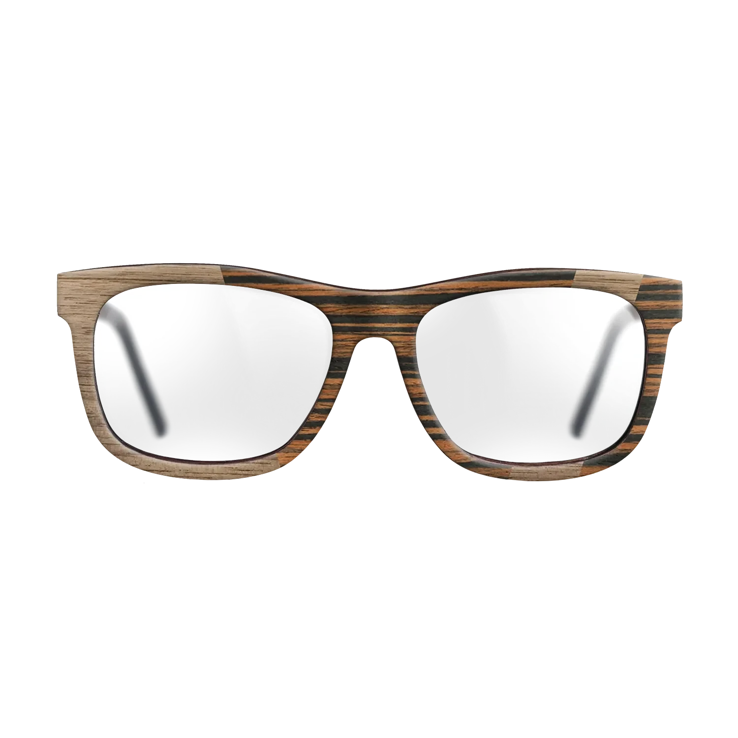 Walnut: Straight Grain,Italian Ebony: Angle Cut - The Hero - Square - SIRIS wood optic