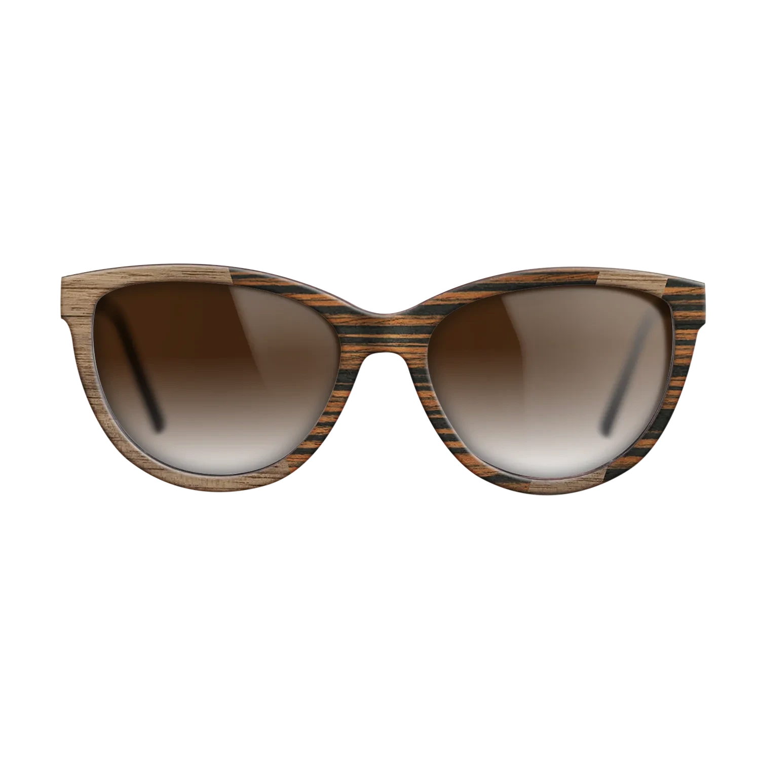 Walnut: Straight Grain,Italian Ebony: Angle Cut - The Maiden - Cat - SIRIS wood optic