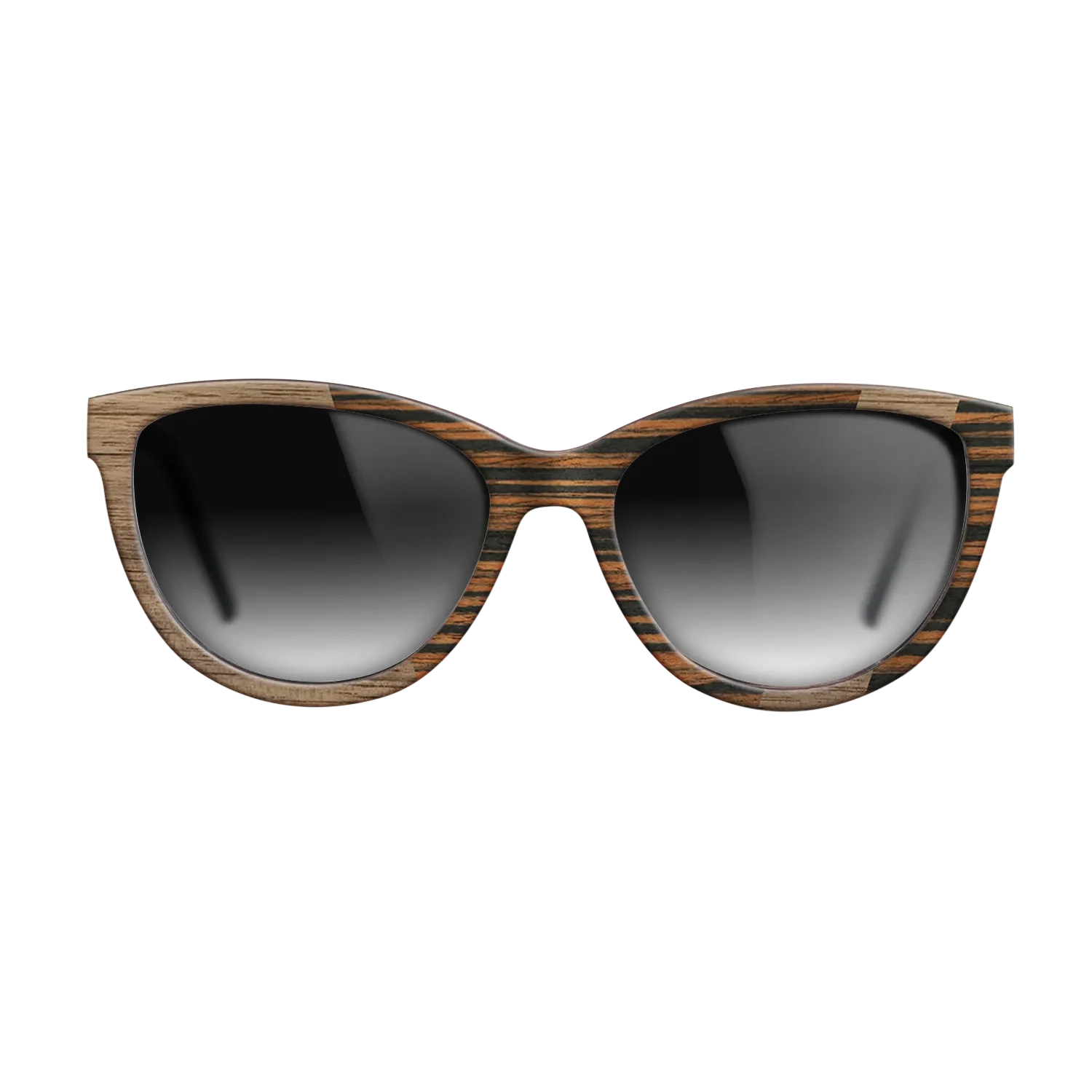 Walnut: Straight Grain,Italian Ebony: Angle Cut - The Maiden - Cat - SIRIS wood optic