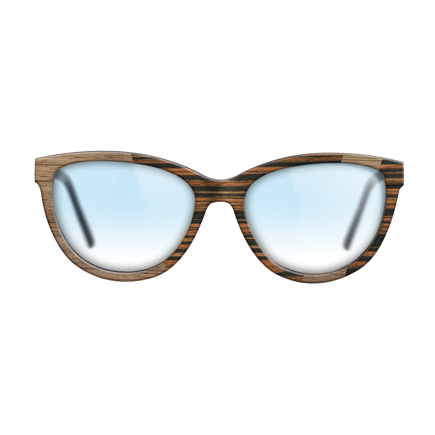 Walnut: Straight Grain,Italian Ebony: Angle Cut - The Maiden - Cat - SIRIS wood optic