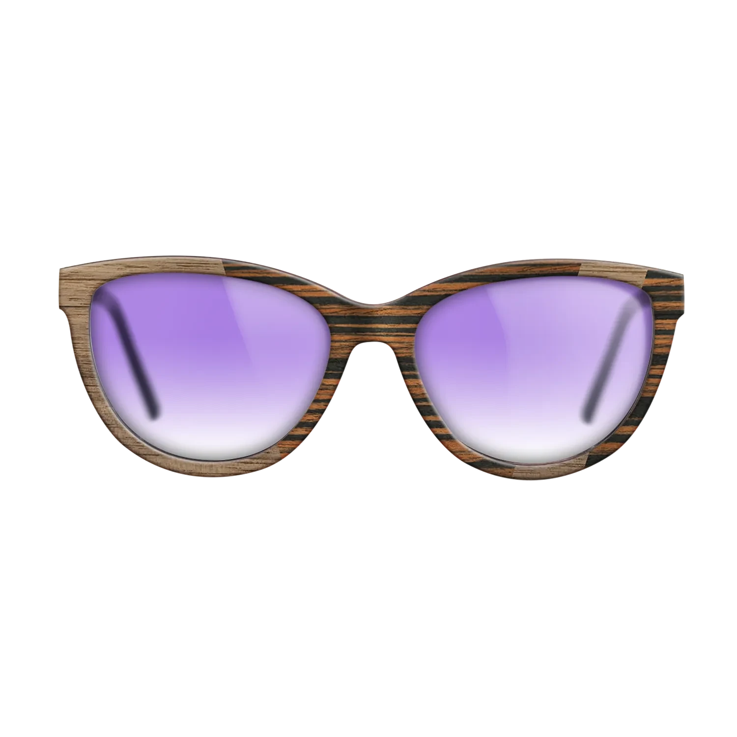 Walnut: Straight Grain,Italian Ebony: Angle Cut - The Maiden - Cat - SIRIS wood optic