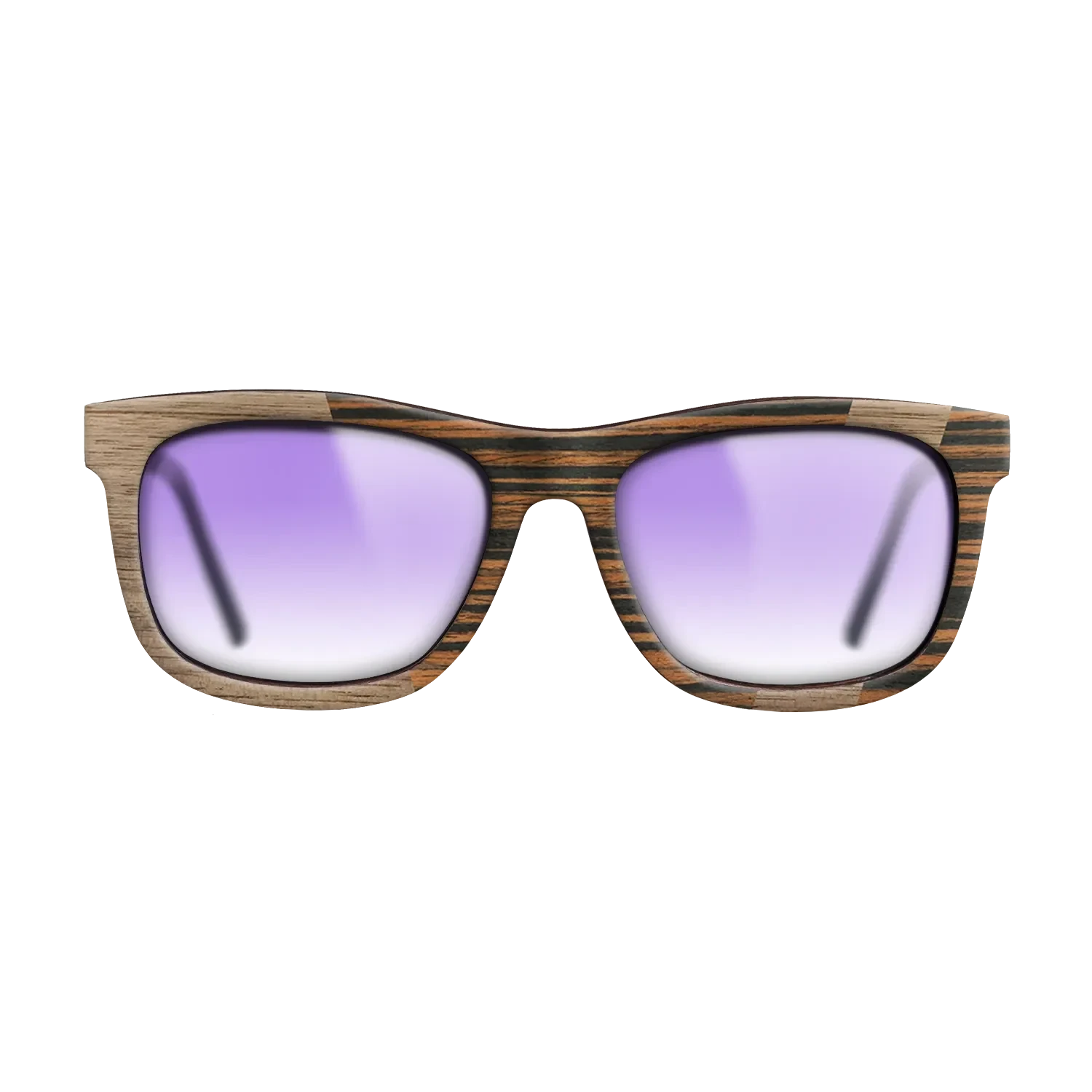 Walnut: Straight Grain,Italian Ebony: Angle Cut - The Hero - Square - SIRIS wood optic