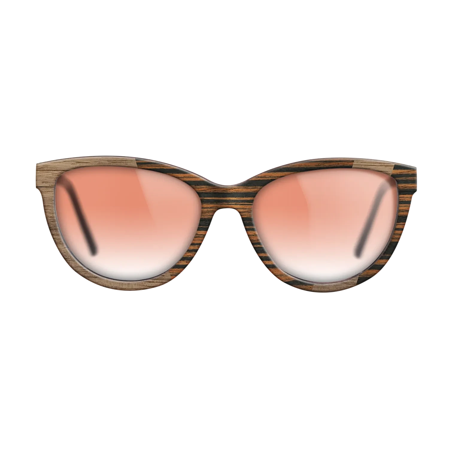 Walnut: Straight Grain,Italian Ebony: Angle Cut - The Maiden - Cat - SIRIS wood optic