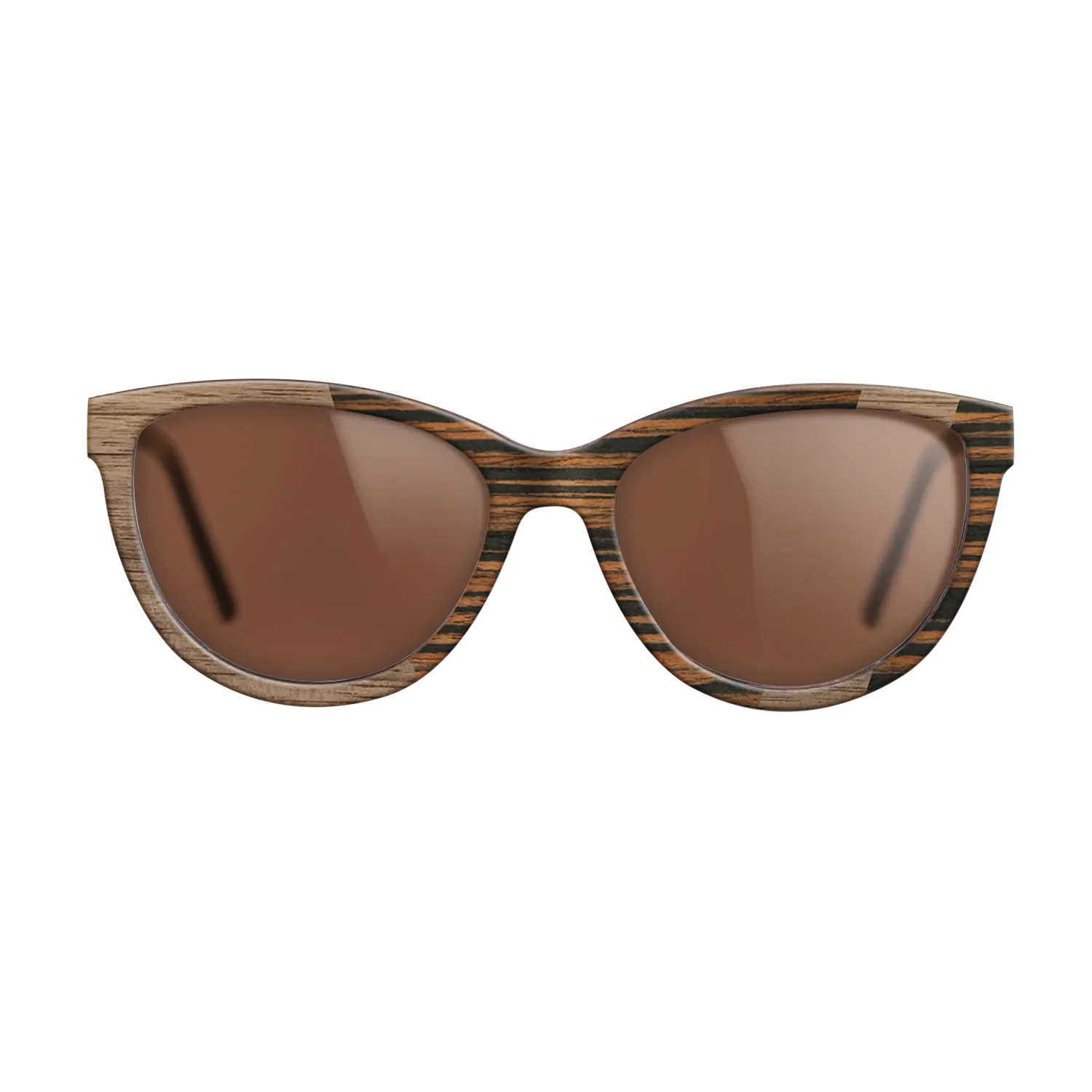 Walnut: Straight Grain,Italian Ebony: Angle Cut - The Maiden - Cat - SIRIS wood optic