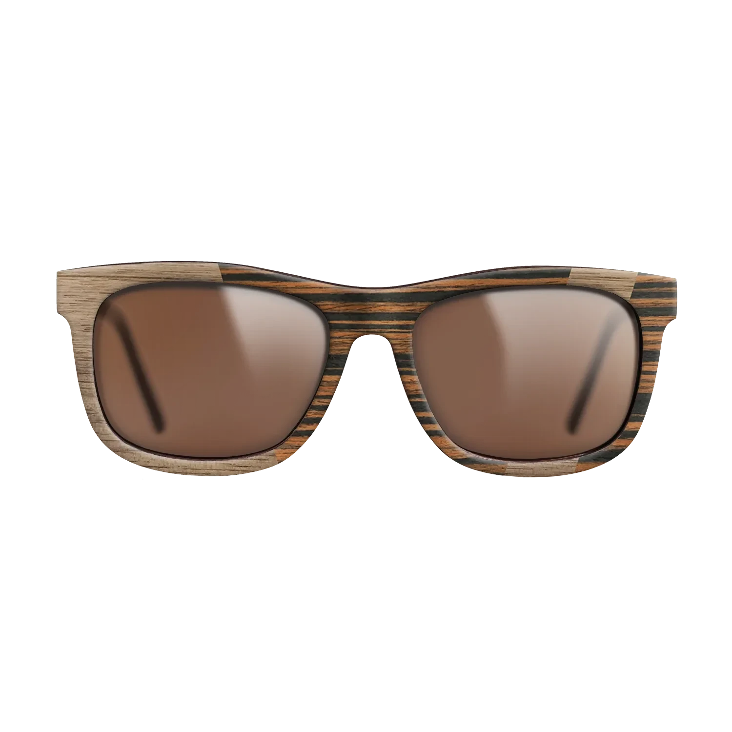 Walnut: Straight Grain,Italian Ebony: Angle Cut - The Hero - Square - SIRIS wood optic