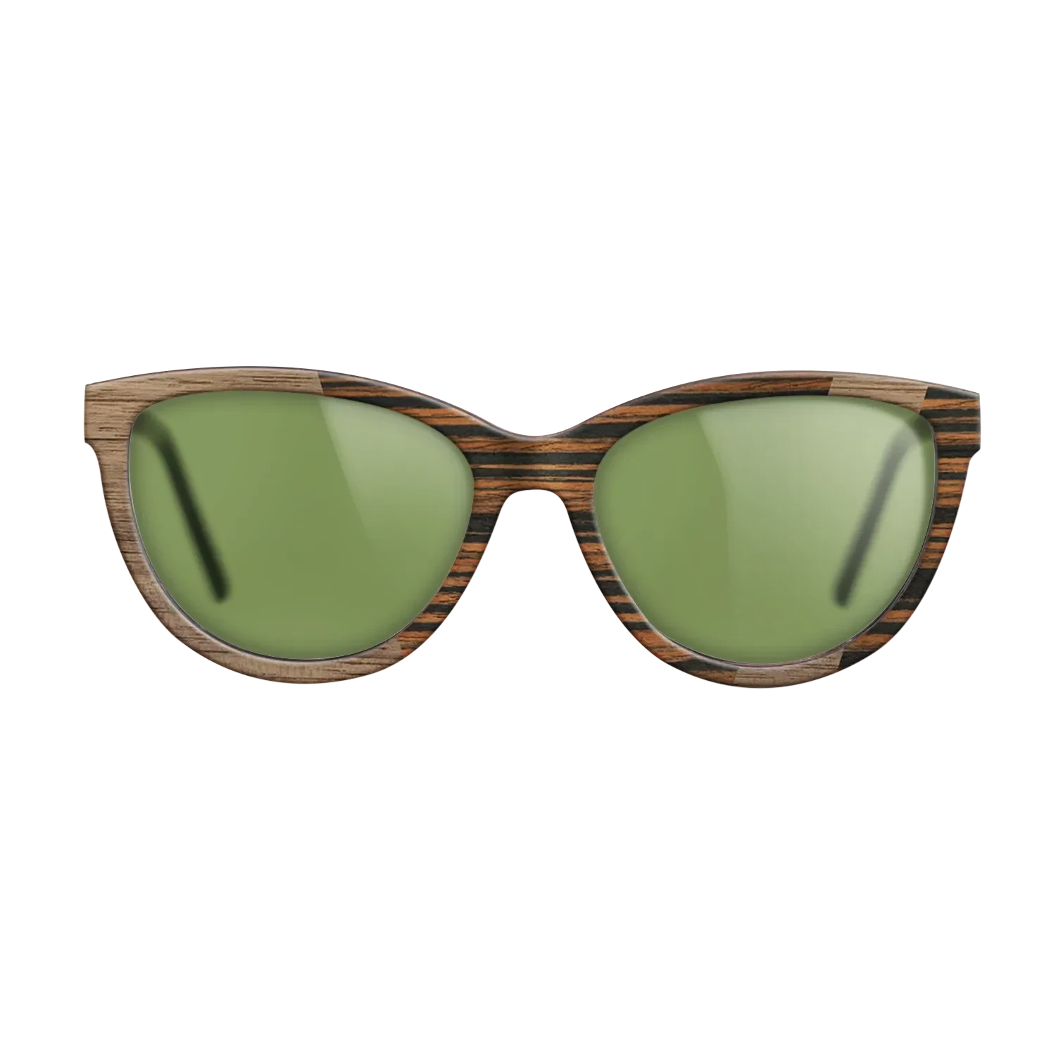 Walnut: Straight Grain,Italian Ebony: Angle Cut - The Maiden - Cat - SIRIS wood optic