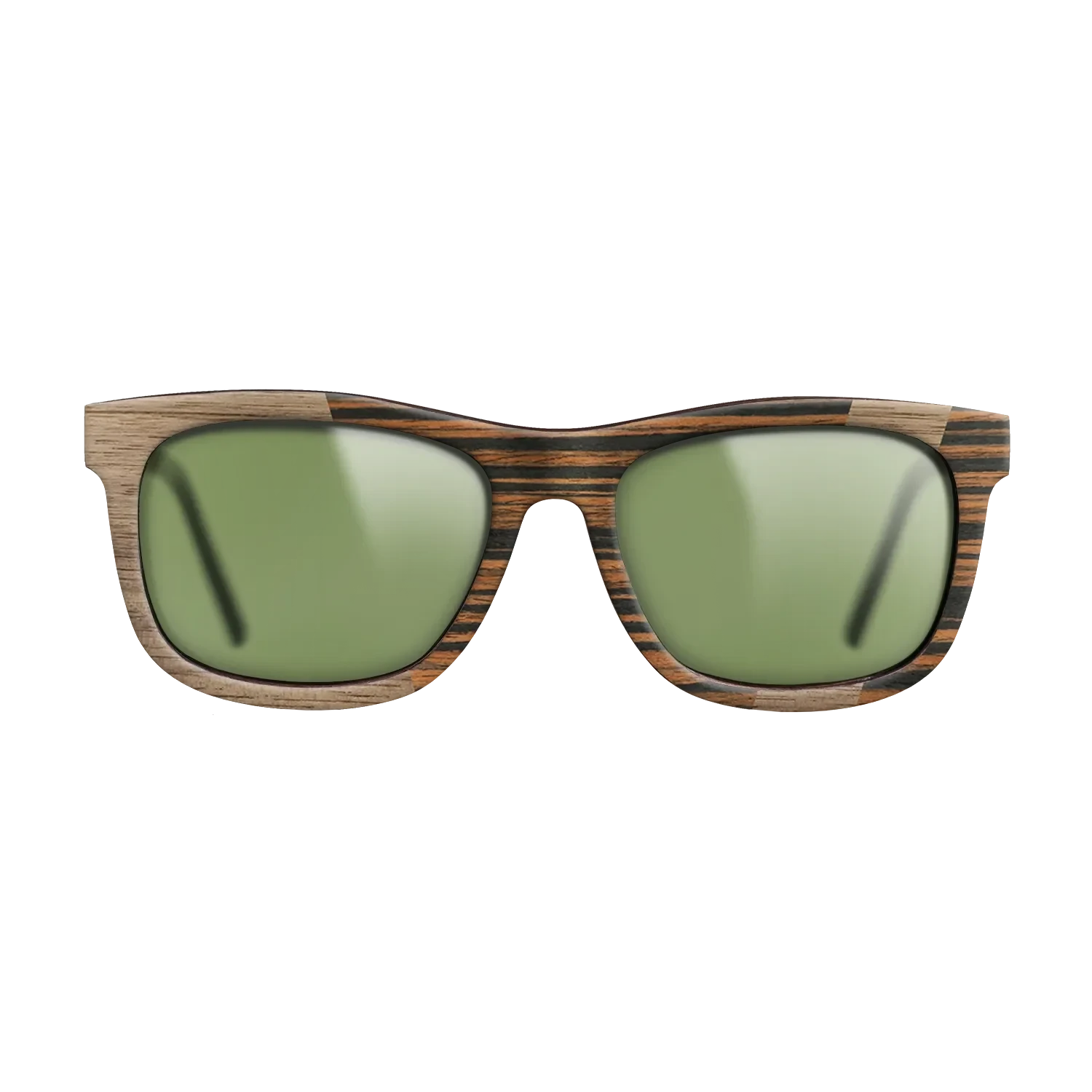 Walnut: Straight Grain,Italian Ebony: Angle Cut - The Hero - Square - SIRIS wood optic