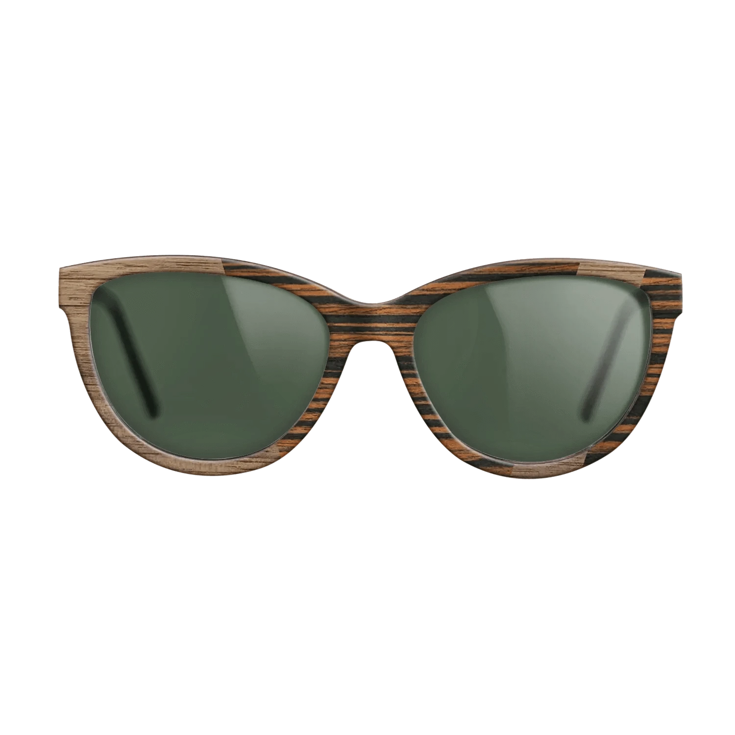 Walnut: Straight Grain,Italian Ebony: Angle Cut - The Maiden - Cat - SIRIS wood optic