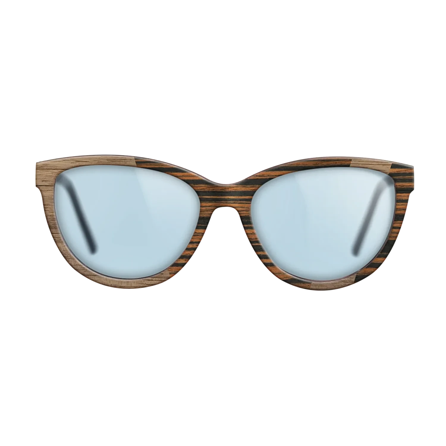 Walnut: Straight Grain,Italian Ebony: Angle Cut - The Maiden - Cat - SIRIS wood optic