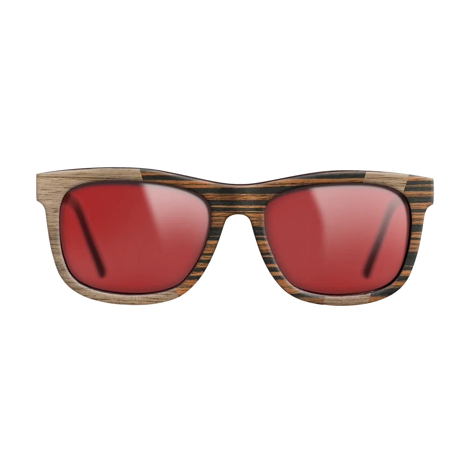 Walnut: Straight Grain,Italian Ebony: Angle Cut - The Hero - Square - SIRIS wood optic