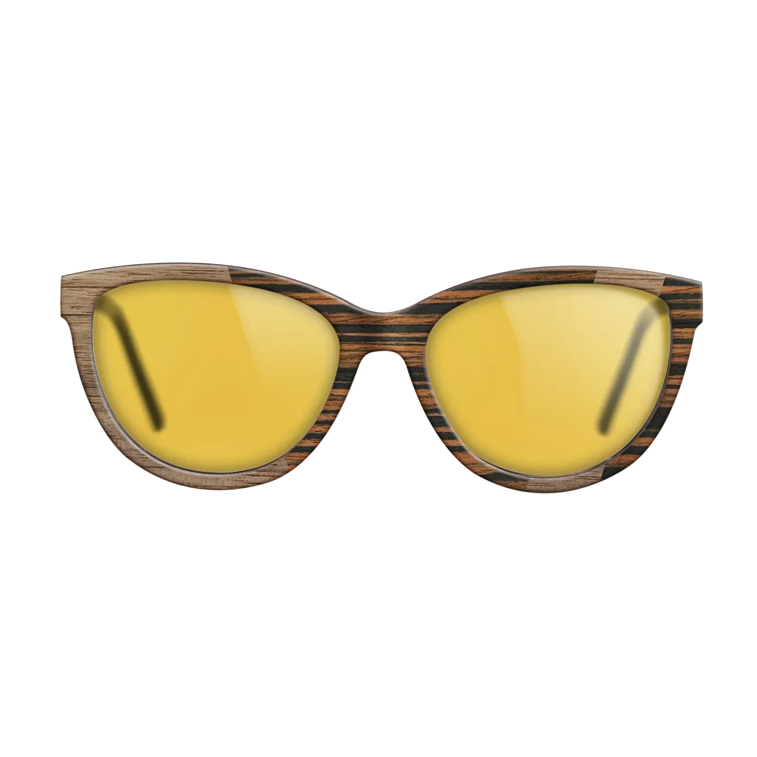 Walnut: Straight Grain,Italian Ebony: Angle Cut - The Maiden - Cat - SIRIS wood optic