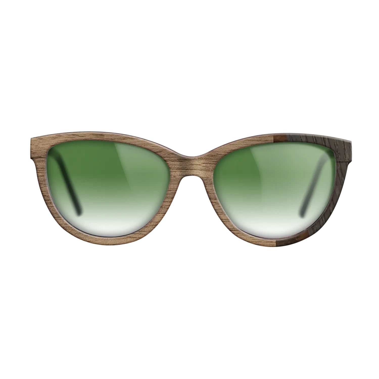 Walnut: Straight Grain,Walnut Burl,Poplar Dyed: Turquoise,Fumed Oak: Fractal - The Maiden - Cat - SIRIS wood optic