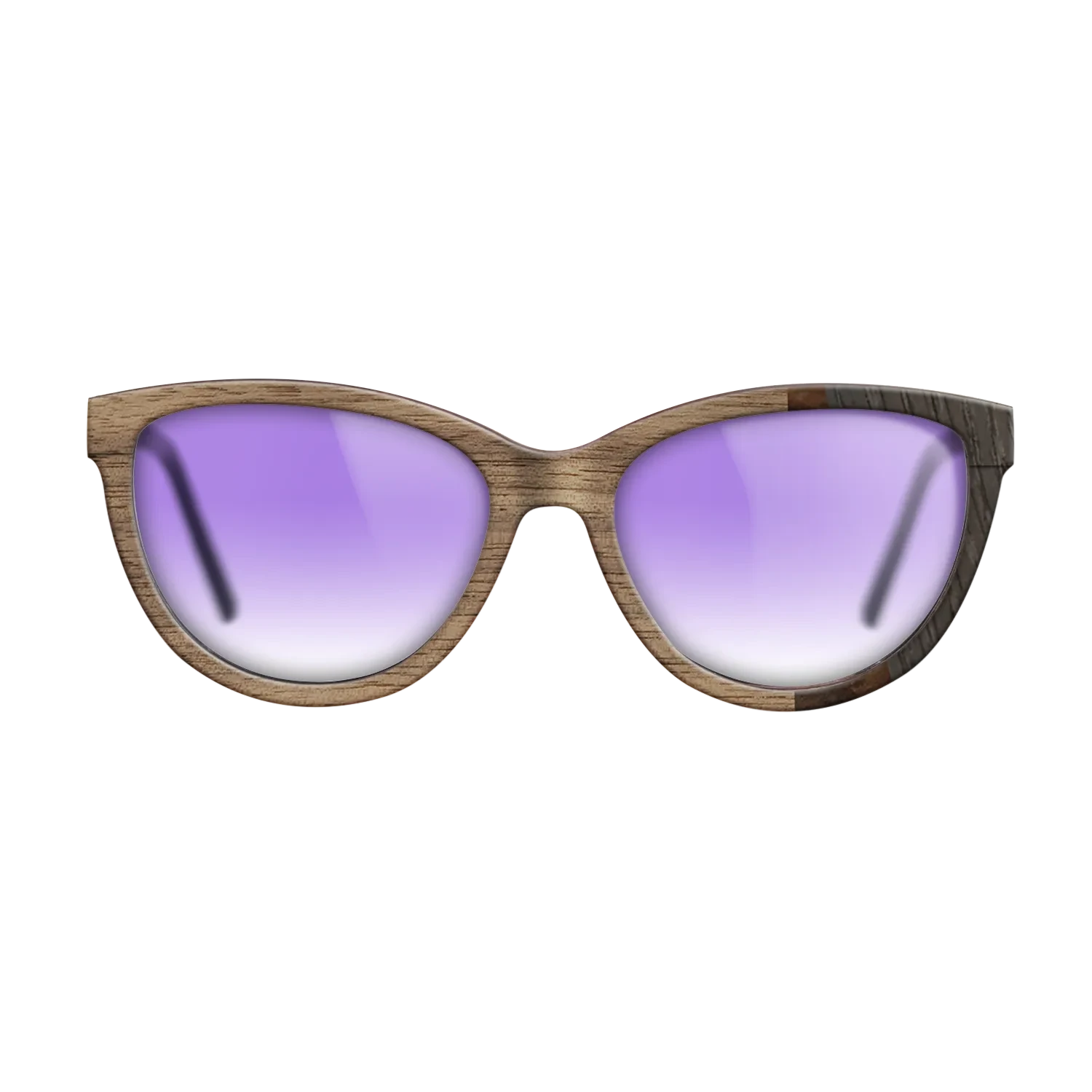 Walnut: Straight Grain,Walnut Burl,Poplar Dyed: Turquoise,Fumed Oak: Fractal - The Maiden - Cat - SIRIS wood optic