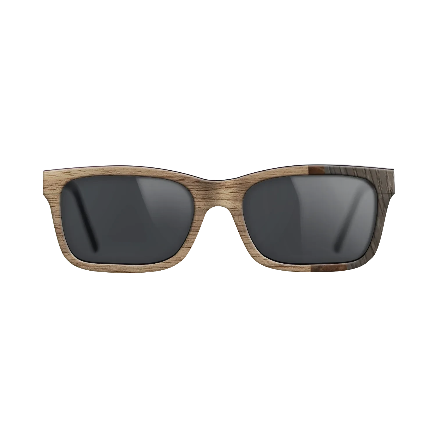 Walnut: Straight Grain,Walnut Burl,Poplar Dyed: Turquoise,Fumed Oak: Fractal - The Sage - Rectangle - SIRIS wood optic